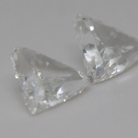 Triangle Natural Mined Diamond Studs 14K Gold (1.8 Ct G Si1) C54100019 - Picture 6 of 6